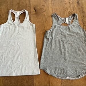 Two Ivivva By Lululemon Size 14 Grey Tank Tops